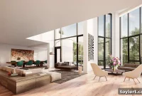 Pierhouse: Exquisite Interiors Mirroring Brooklyn Bridge Park’s Iconic Setting