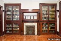 Crown Heights Limestone Grandeur: Parquet Floors, Built-In Glass Cabinets, $1.75 Million