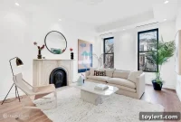 Bed Stuy Brownstone Refined with Marble Mantel Wet Bar Central Air for 2.25 Million