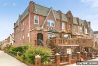 Bensonhurst Neo Tudor Townhouse With Iconic Vintage Bathroom Garage 125 Million