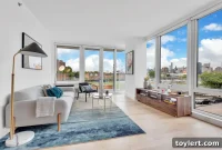 Astoria’s New Landmark: Modern Rentals, Sky-High Views, Outdoor Oasis, Resident Library