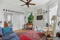 Brooklyn Charm: Clinton Hill One-Bedroom Walkup with Bay Windows and Mantel, $2,150