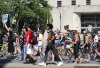 Brooklyn Konuşuyor Polis Reformu Sokak Sanatı Flatbush Yürüyüşü 10 Haziran