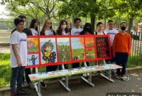 Brooklyn Students Turn Prospect Park Benches into Canvases for Peace and Kindness