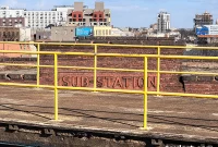 Architectural Love Blooms at East New York LIRR Substation Heart Bombing