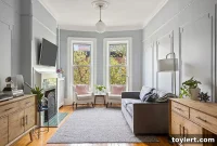 $999,000 Carroll Gardens Beaux-Arts Flat with Working Fireplaces and In-Unit Laundry