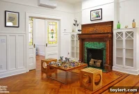 PLG Modern Residence: Built-ins, Mantel, and Gourmet Kitchen at $8750/Month