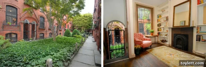 Spotlight Home: 22 Warren Place 2 Charming historic townhouse in Cobble Hill, Brooklyn, featuring original details and a unique layout.