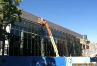 Glass Walls Redefine St. Joseph’s College Gym