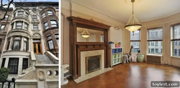 Daily Spotlight 561 1st Street Unit 2 2 Spacious Living Room of a Park Slope Duplex Apartment