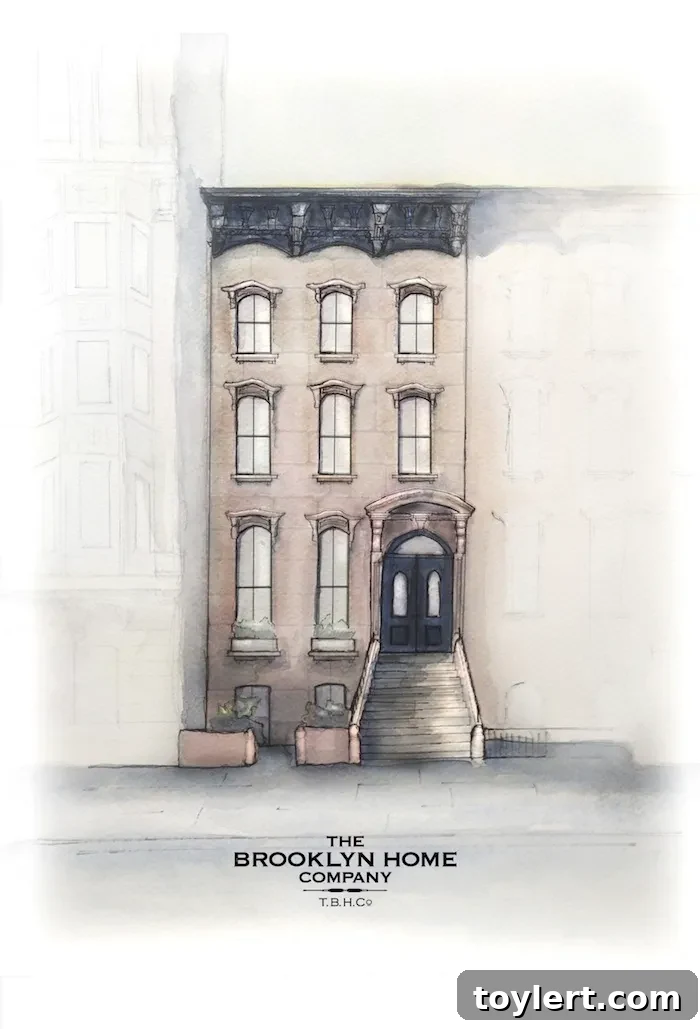 Brownstone Brooklyn's Seven-Project Boom by Brooklyn Home Company 3 256 Cumberland Street exterior rendering showcasing the restored brownstone facade and modern addition.