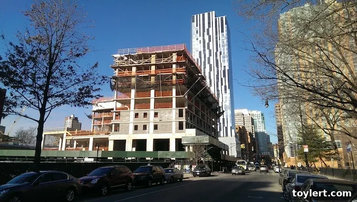 Catsimatidis' Fleet Place Project Rises 2 Construction progress at 81 Fleet Place, Fort Greene