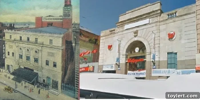 Legacy and Limelight: The Fulton Theater's Enduring Story 2 Fulton theater site, composite