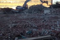 Demolition Kicks Off Massive Office Project on Kent Ave in Williamsburg