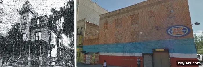The Byron W Clarke Mansion A Story in Stone 2 Historical and Modern View of 706 Nostrand Avenue, Crown Heights, Brooklyn, illustrating architectural change over time