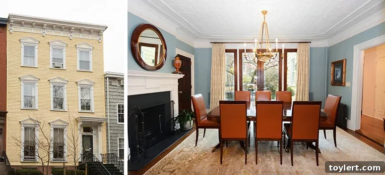 Experience the timeless elegance of a Brooklyn Heights townhouse with stunning Manhattan views. Historic architecture meets modern luxury in this six-bedroom home.