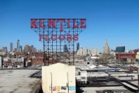 Iconic Kentile Sign Partially Revived in Gowanus for Photo Ops
