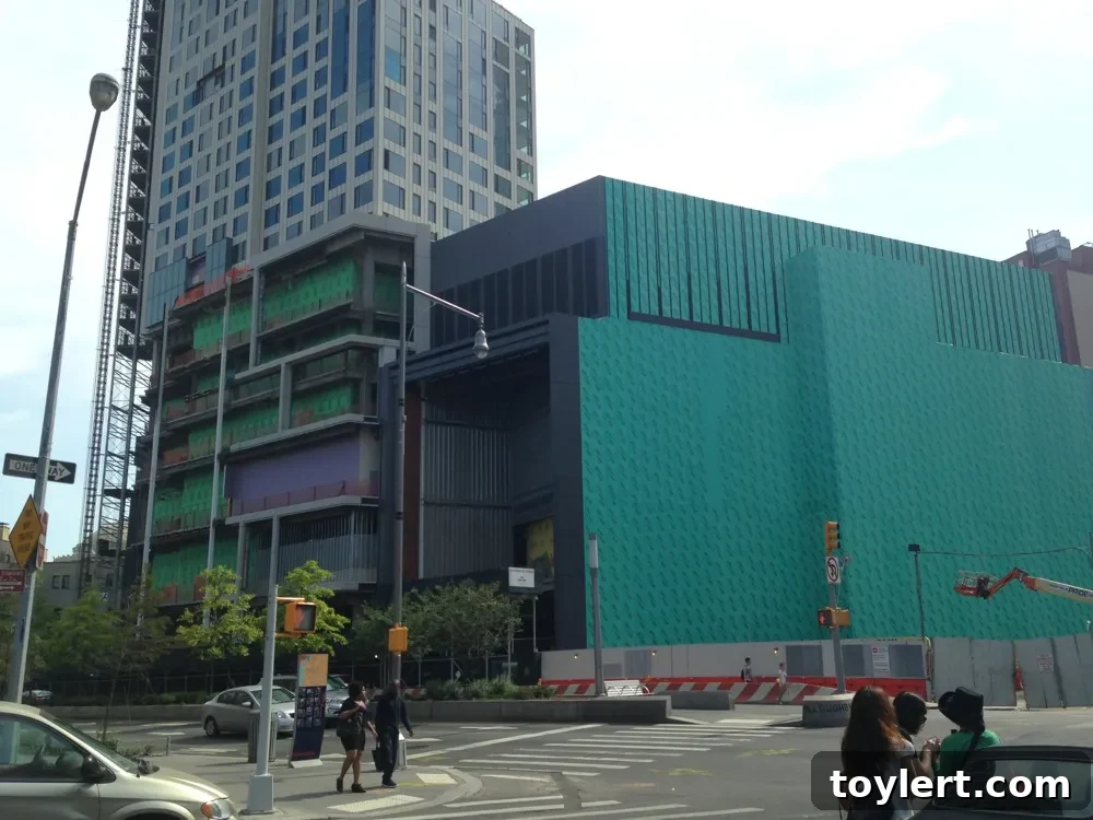 SLCE to Crown City Point with Brooklyn's Third Tallest Tower 2 City Point's second tower under construction, showing the scale of the ongoing urban development in Downtown Brooklyn.