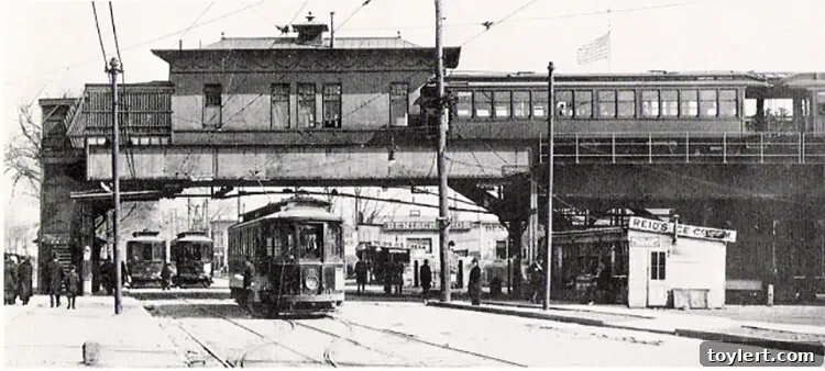 Historic Cypress Hill Station, illustrating early transportation links to the neighborhood.