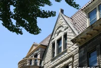 Ornate Limestone and Red Roof Charm on Crown Heights’ Bergen Street