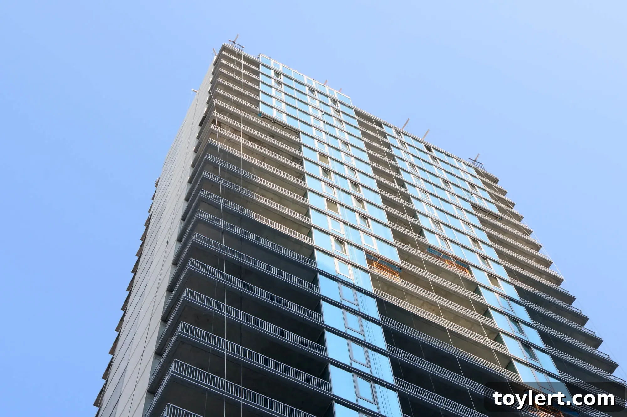 ODA's Downtown Brooklyn Tower Ascends Near City Point 2 436 Albee Square tower under construction in Downtown Brooklyn, designed by ODA Architecture, showcasing modern urban development