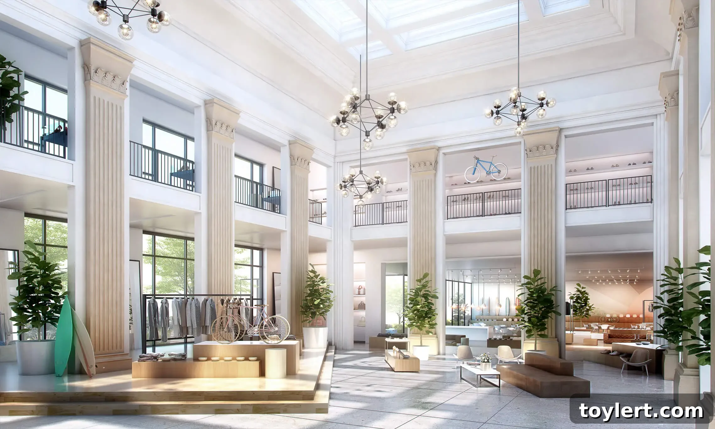 New Renderings Unveiled for South Williamsburg's Soaring Dime Savings Bank Tower 2 Detailed rendering of the modern 23-story skyscraper at 277 South 5th Street, Williamsburg, designed by Fogarty Finger Architecture, illustrating its proximity and scale alongside the historic Dime Savings Bank building.