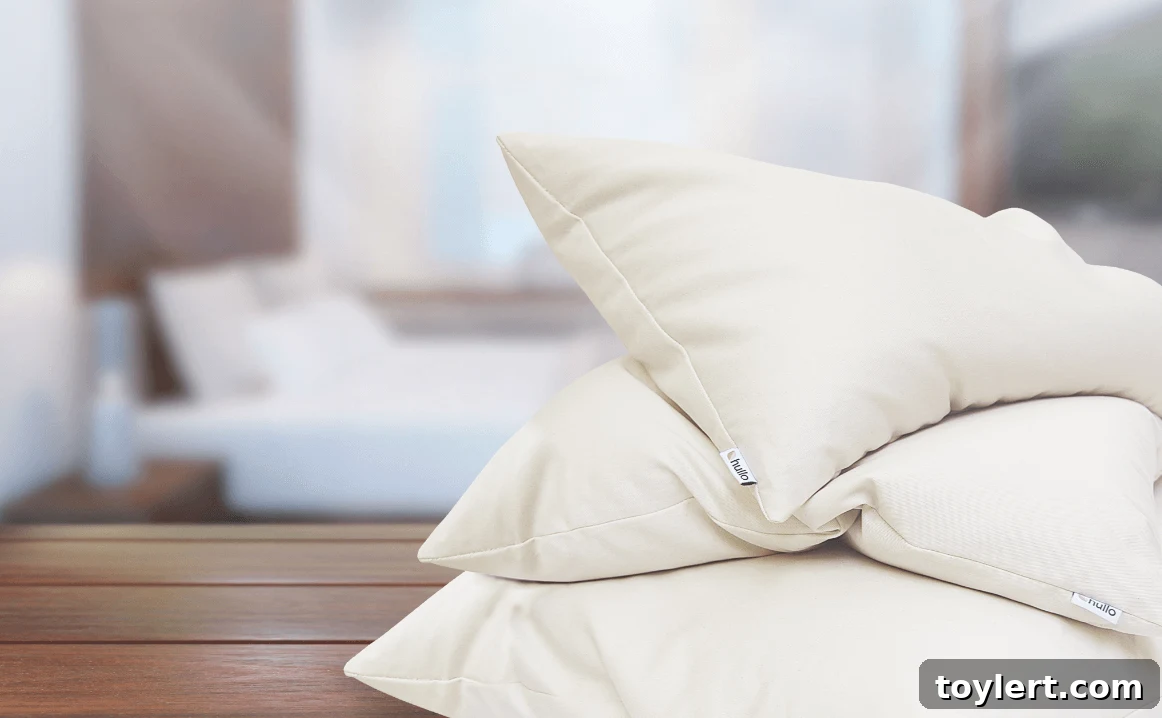 Person sleeping soundly on a cooling buckwheat pillow, depicting comfort and deep rest.