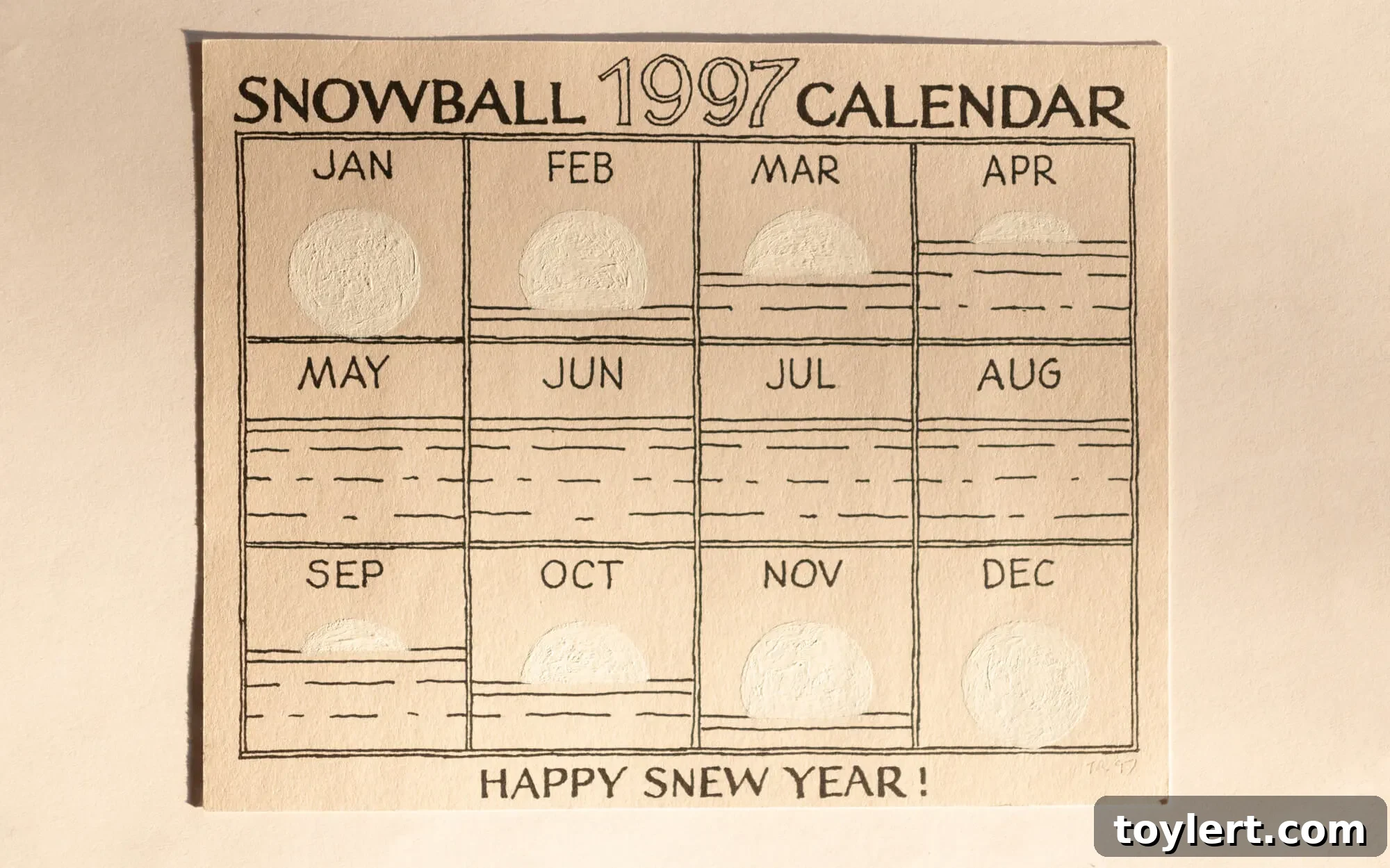 Thor Rinden: Brooklyn's Artisan of Intricate Holiday Greetings 2 Thor Rinden's intricately handmade holiday card featuring detailed illustrations and witty text.