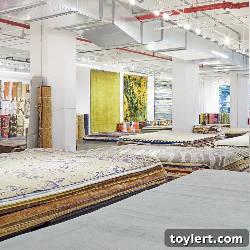 ABC Carpet & Home new store interior with rugs and decor