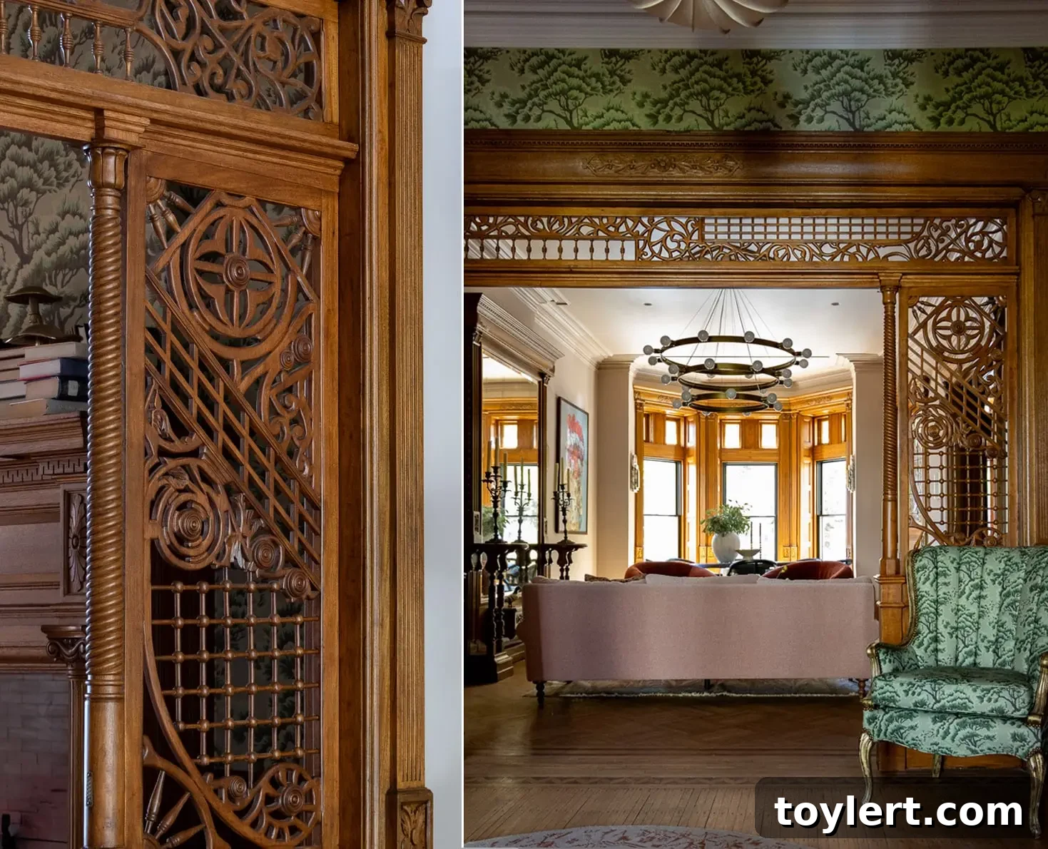 Real Simple Home's Grand Vision: A Crown Heights Townhouse Transformed 3 gleaming woodwork