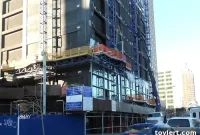 Voorhees Hall’s Glass Exterior Takes Shape